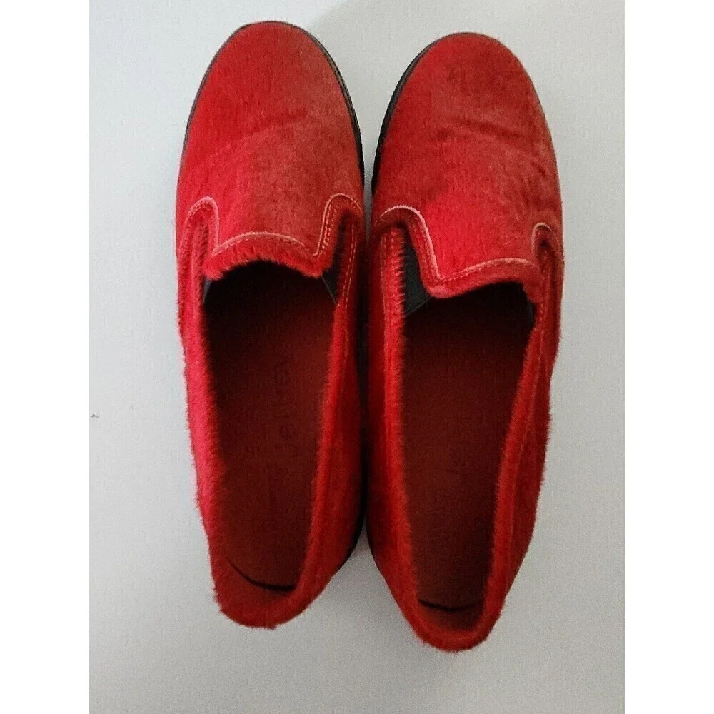 Sperry Top-Sider for Jeffrey of NYC Red Leather Loafers Boat Shoes Pony Sz 10